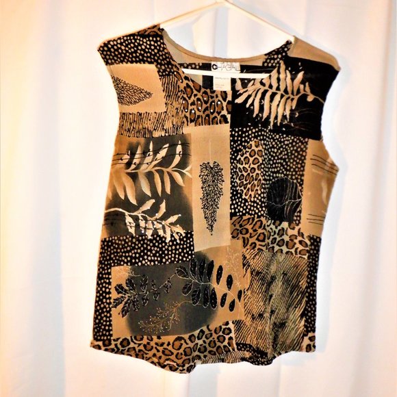 ~~~ CHAPALL ~~~ Top - Large with Sparkles Scattered  on Front - Picture 1 of 2